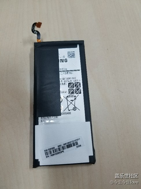 用了兩年的s7edge更換電池！