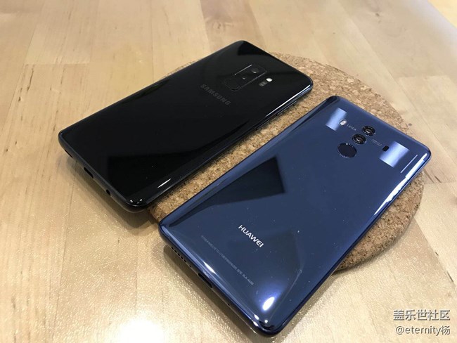 三星蓋樂世S9+與華為Mate 10 Pro外觀對比