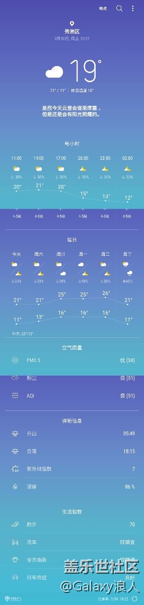 天氣更新了？