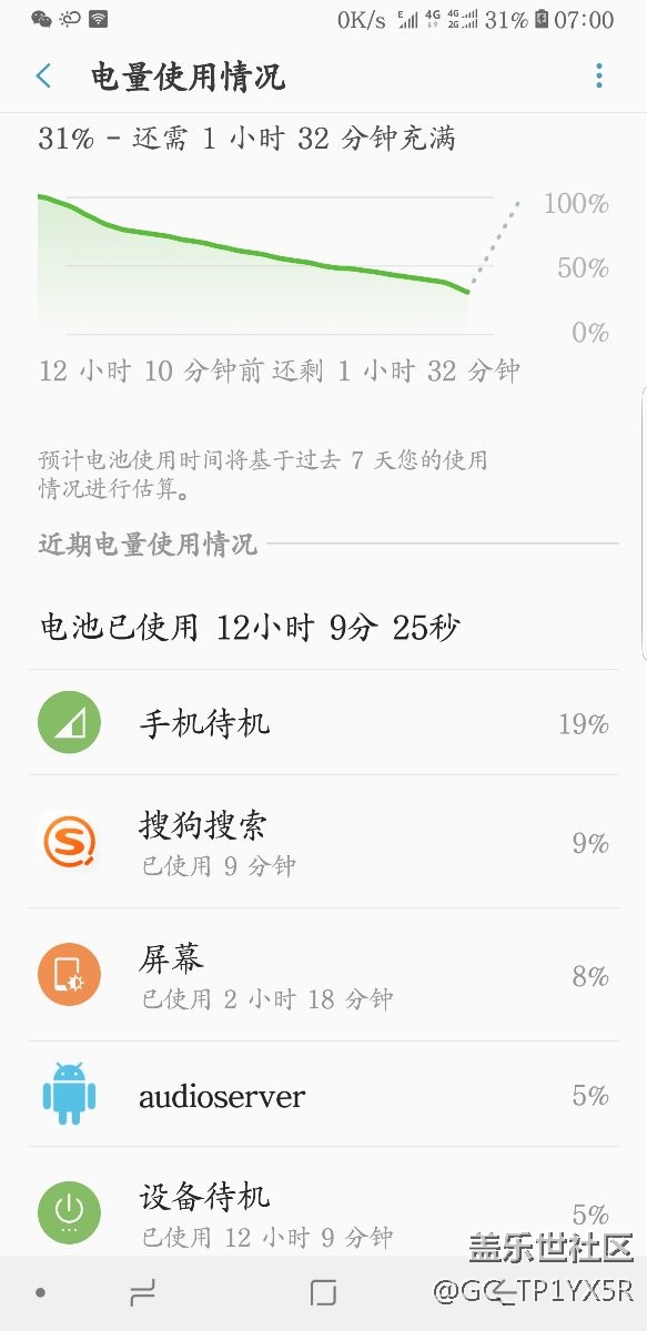 升級8.0后我這個電量