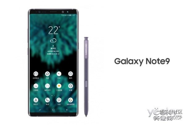 三星Galaxy Note 9渲染圖曝光：外形在意料之中