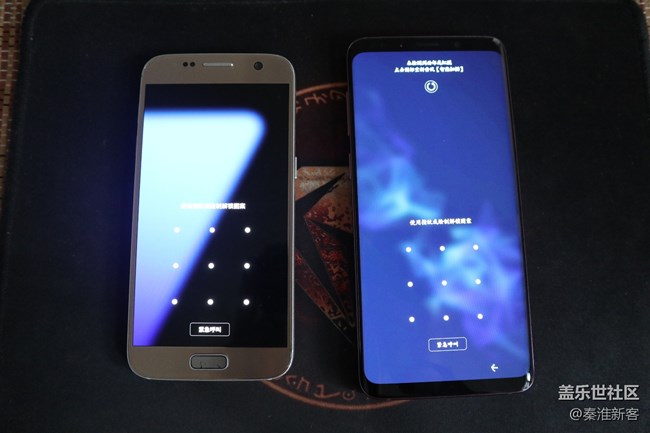 S7 & S9屏幕對比，色階效果有改觀。