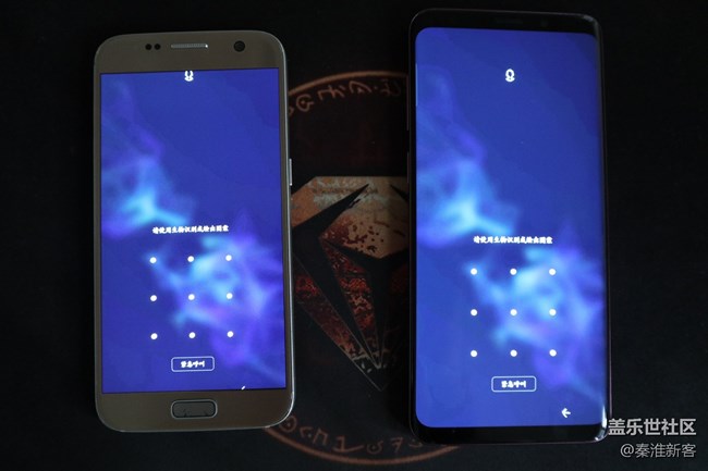 S7 & S9屏幕對比，色階效果有改觀。