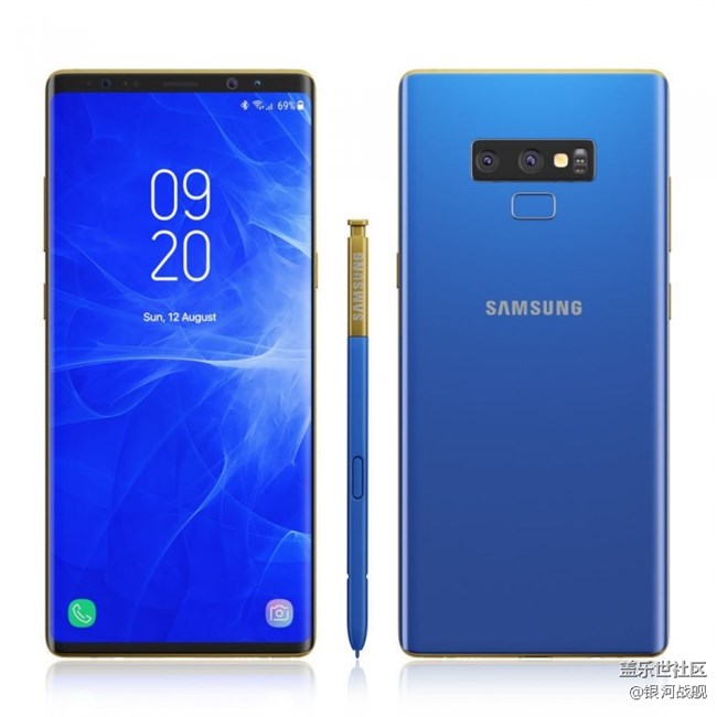 Galaxy Note 9高清3D渲染圖曝光