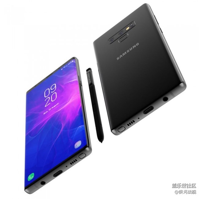 Galaxy Note 9高清3D渲染圖曝光