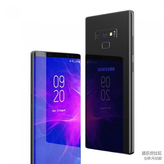 Galaxy Note 9高清3D渲染圖曝光