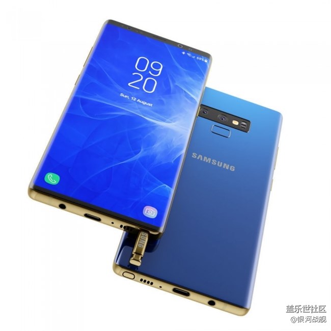 Galaxy Note 9高清3D渲染圖曝光