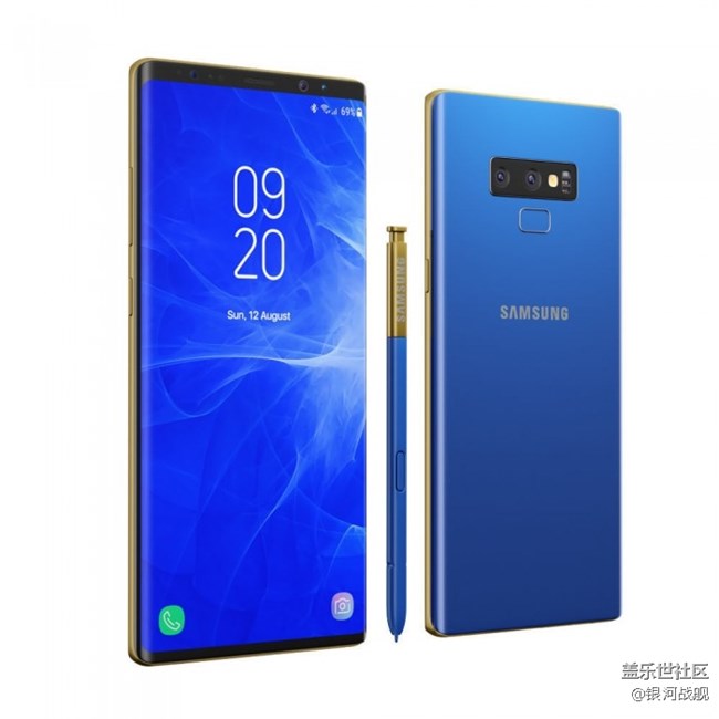 Galaxy Note 9高清3D渲染圖曝光
