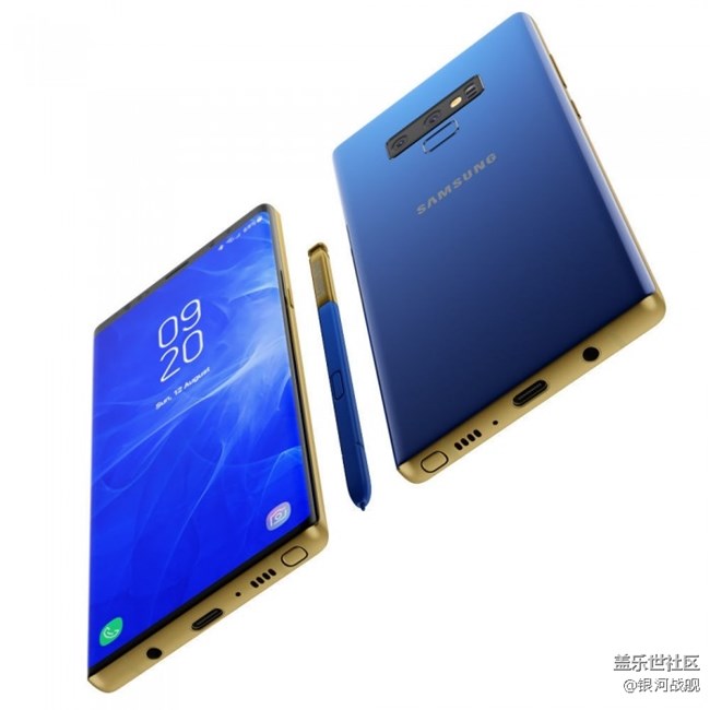 Galaxy Note 9高清3D渲染圖曝光