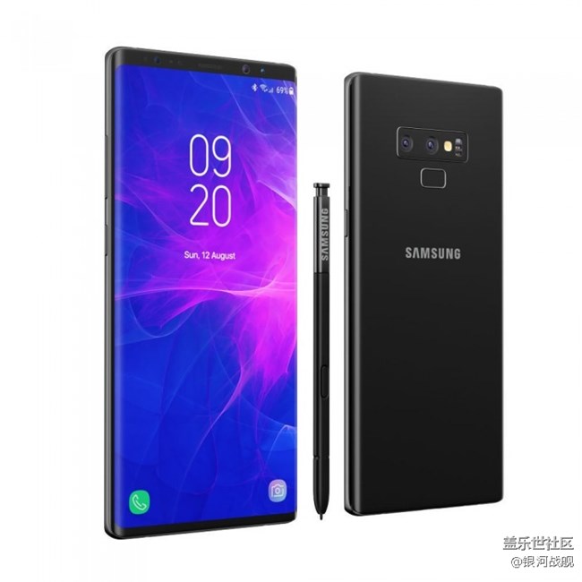 Galaxy Note 9高清3D渲染圖曝光
