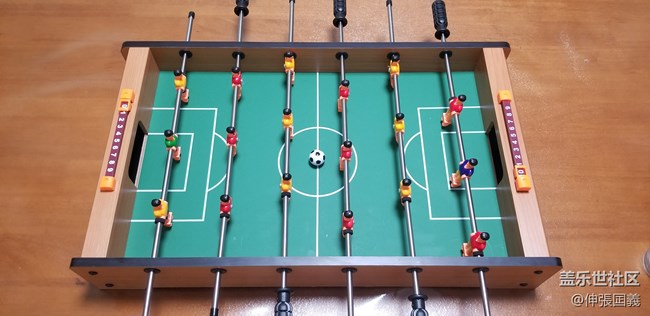 木質(zhì)小型6桿桌上足球機