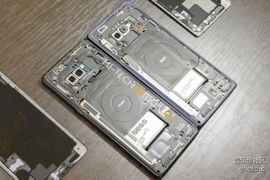 三星蓋樂世Note9拆解對比上代Note8