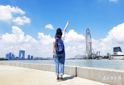 天氣好，閑逛也像是度假---蘇州金雞湖