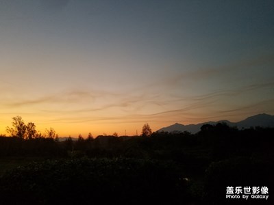傍晚的天空