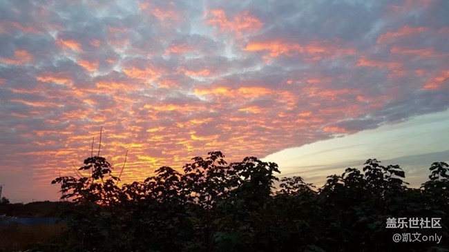 我也發(fā)張晚霞來給大家看看，咋樣