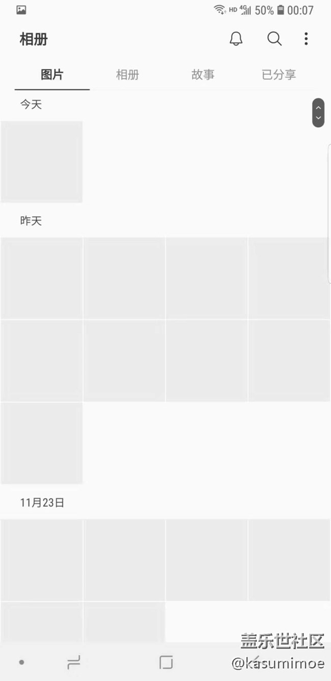 相冊什么都顯示不出來了，而且極其卡頓