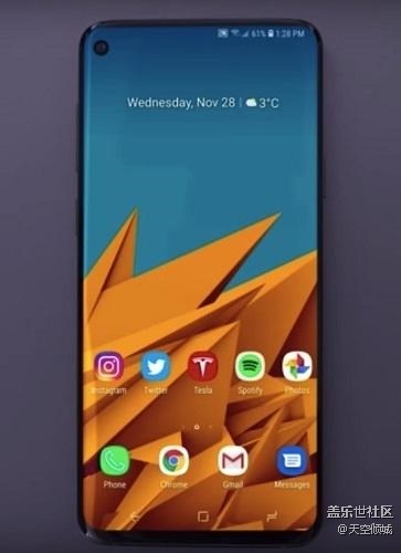 網(wǎng)友自制三星Infinity-O打孔屏S10渲染圖