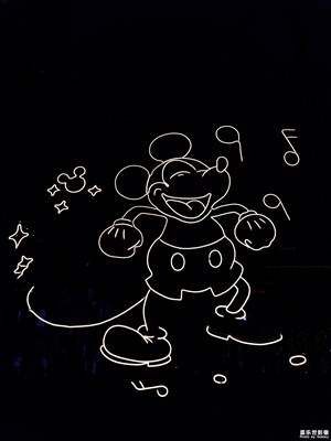 【2019嗨翻新年】米奇燈光秀