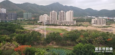 建設(shè)中的三亞高園水庫(kù)