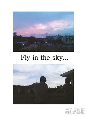 傍晚的天空