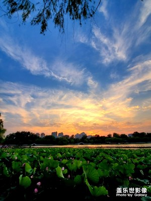 超好看的天兒，小小年紀像個老年人一樣了，天天拍風(fēng)景啥的。