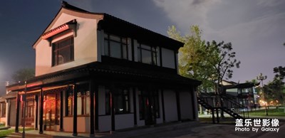 夜拍仿古建筑