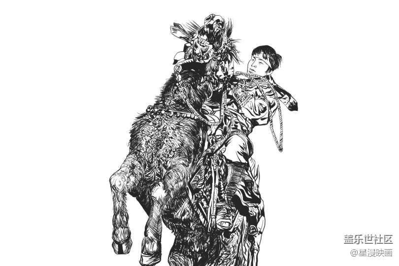 我用三星蓋樂世Note10畫大美內蒙古- 賽馬