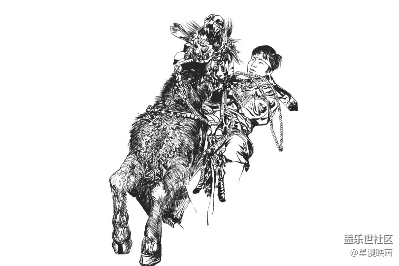 我用三星蓋樂世Note10畫大美內蒙古- 賽馬