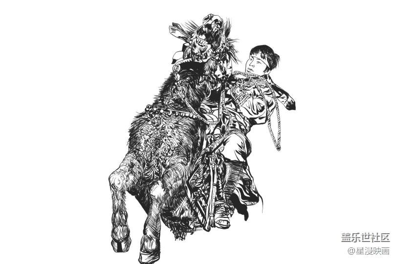 我用三星蓋樂世Note10畫大美內蒙古- 賽馬