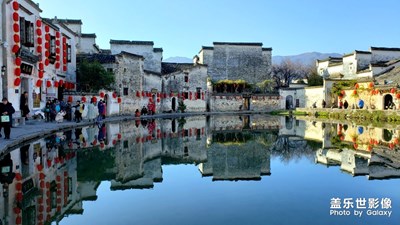 安徽宏村徽派建筑，魅力鄉(xiāng)村