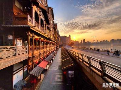 日落美景洪崖洞景區(qū)