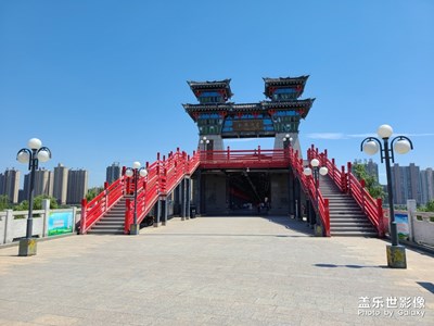 陜西咸陽(yáng)湖古渡廊橋