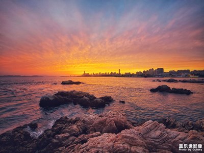 青島市麥島日落