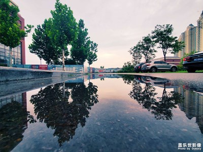 雨后的倒影