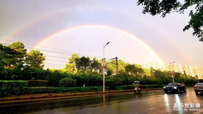 【星動一夏】+雨中彩虹 雨后火燒云 漂亮