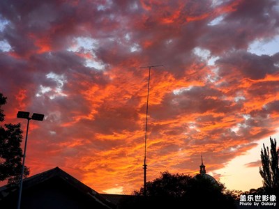 note10+拍攝火燒云