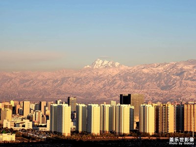 今日照片2  夕陽雪景