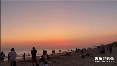 三亞灣日落時光