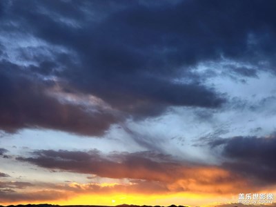 雪域高原的日落時(shí)分