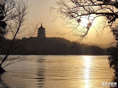 西湖夕陽