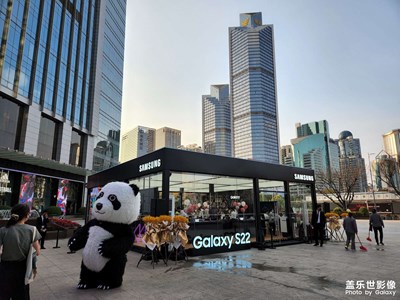 晚上好大家，我剛剛經(jīng)過這里用我的S22手機記錄下來 。