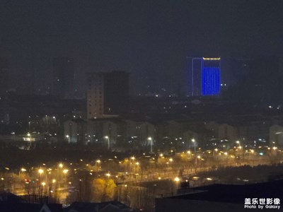 三月的呼和浩特的夜