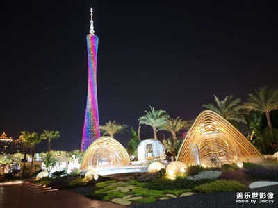 海心沙夜景，夜晚打卡勝地