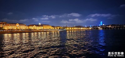 青島美麗的夜色多么美麗。