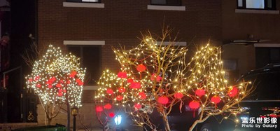 【新年快樂】+放煙花掛彩燈