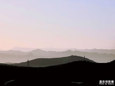 有層次感的山