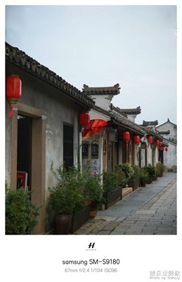 古鎮(zhèn)紅燈籠跟紅燈籠花