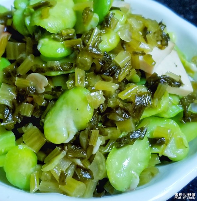 寧波雪菜炒豆瓣