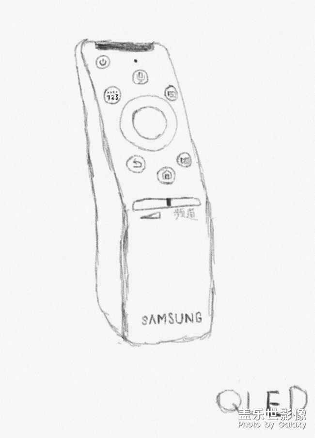 無聊，畫了個三星電視遙控器