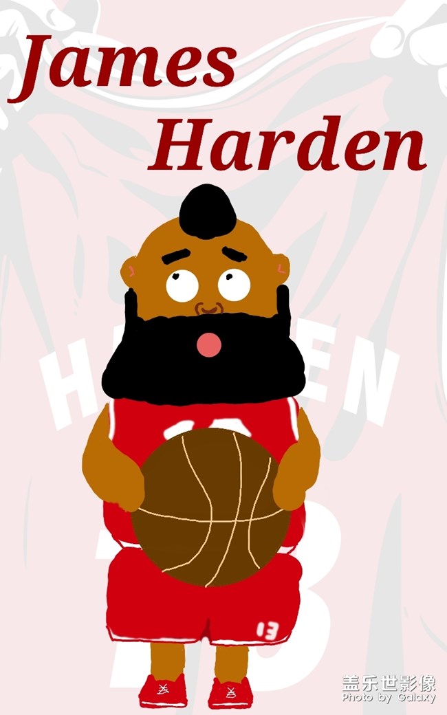 用tabs6畫(huà)的哈登